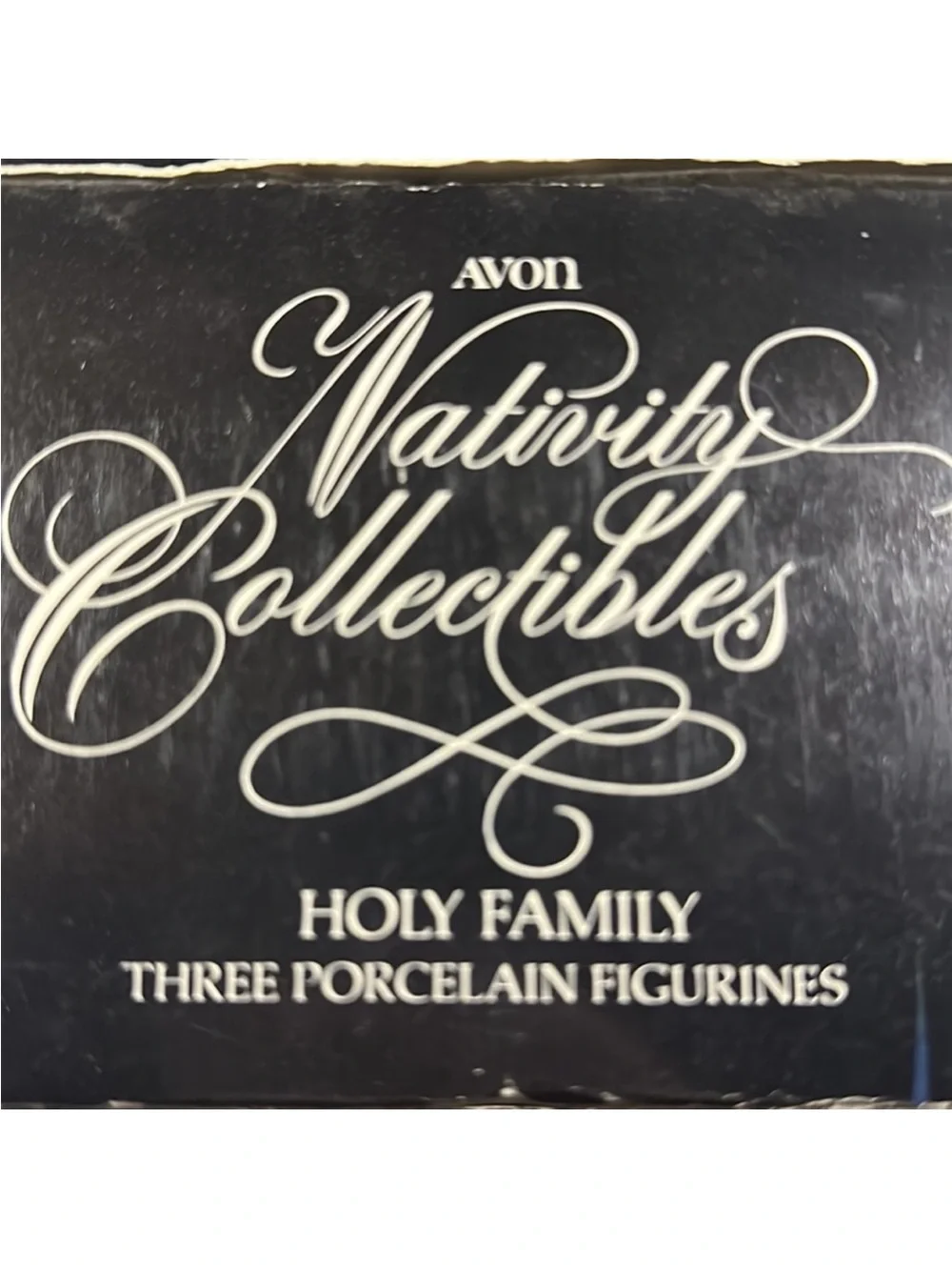 Vintage 1981 Avon Nativity Collectibles Holy Family 3 Porcelain Figure Set
